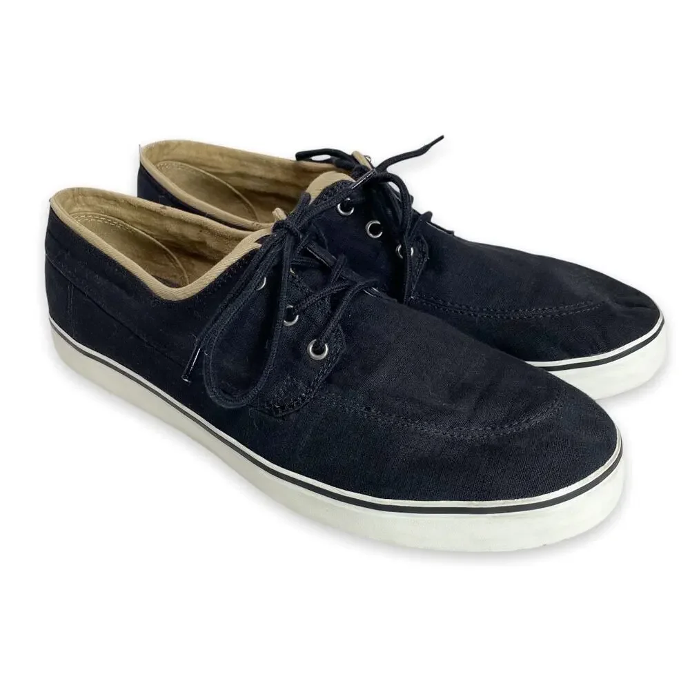 Men's Gap Canvas Black Ankle Low Top Lace Up Sneakers Size 11